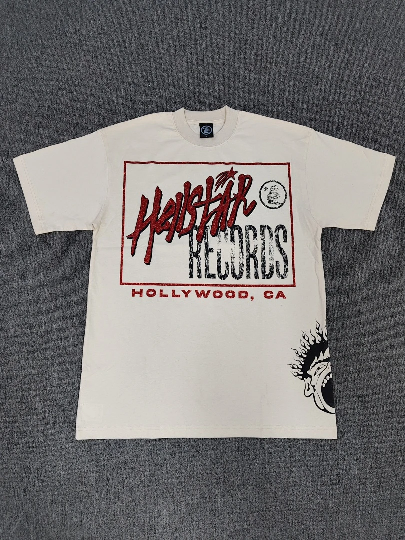 Hellstar Studios Records Hollywood Tee – Cream — size M