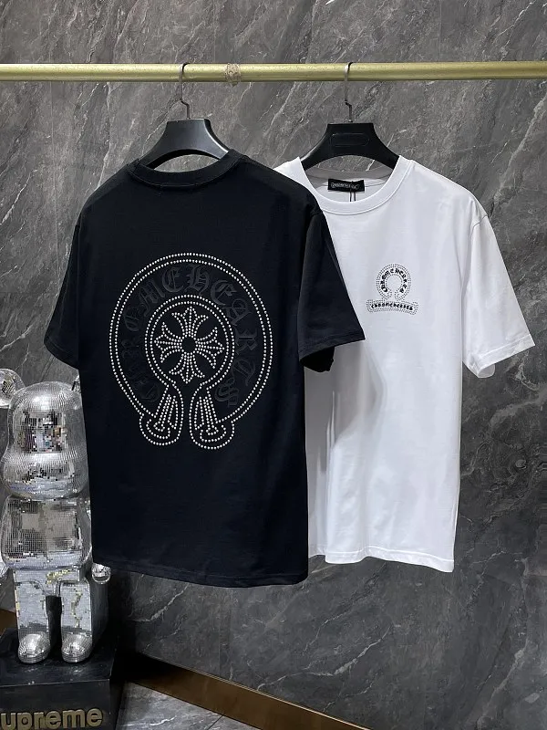 Chrome Hearts Graffiti Logo Tee – Light Blue — size M