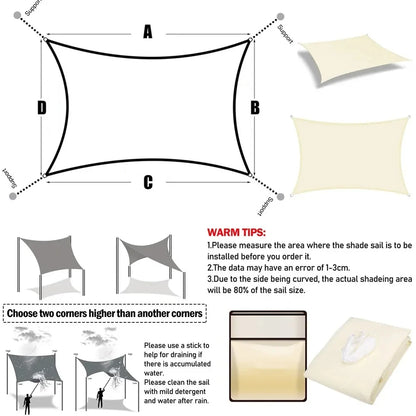 Rectangle Sun Shade Sail