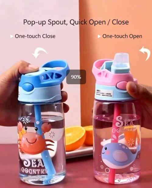 Kids Straw Water Bottle photo 3