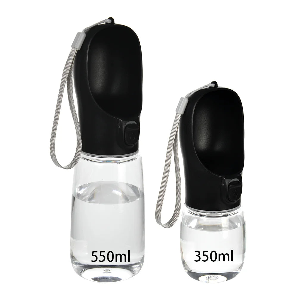 Black pet water bottle
