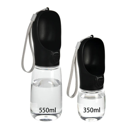 Black pet water bottle
