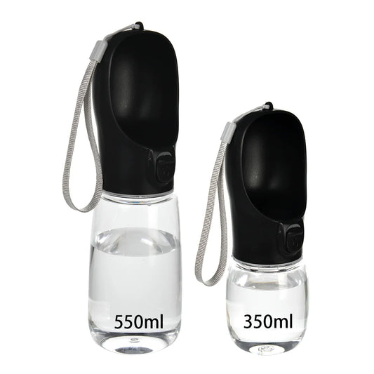 Black pet water bottle