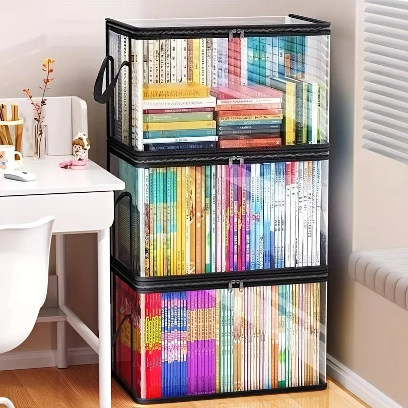 Clear Storage Boxes, 2-Pack