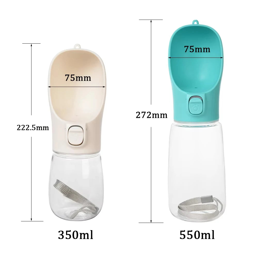 Pet water bottle dimensions